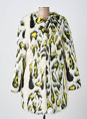 Manteau long coupe droite sans capuche jaune THE KOOPLES femme
