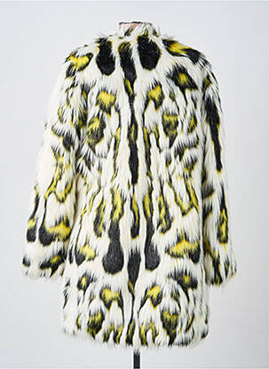 Manteau long coupe droite sans capuche jaune THE KOOPLES femme