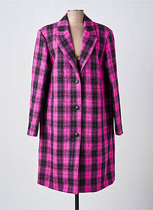 Manteau long coupe droite sans capuche violet THE KOOPLES femme