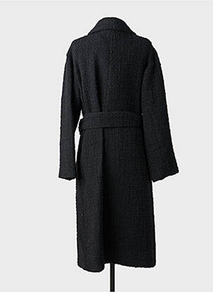 Manteau long coupe cintrée sans capuche noir THE KOOPLES femme