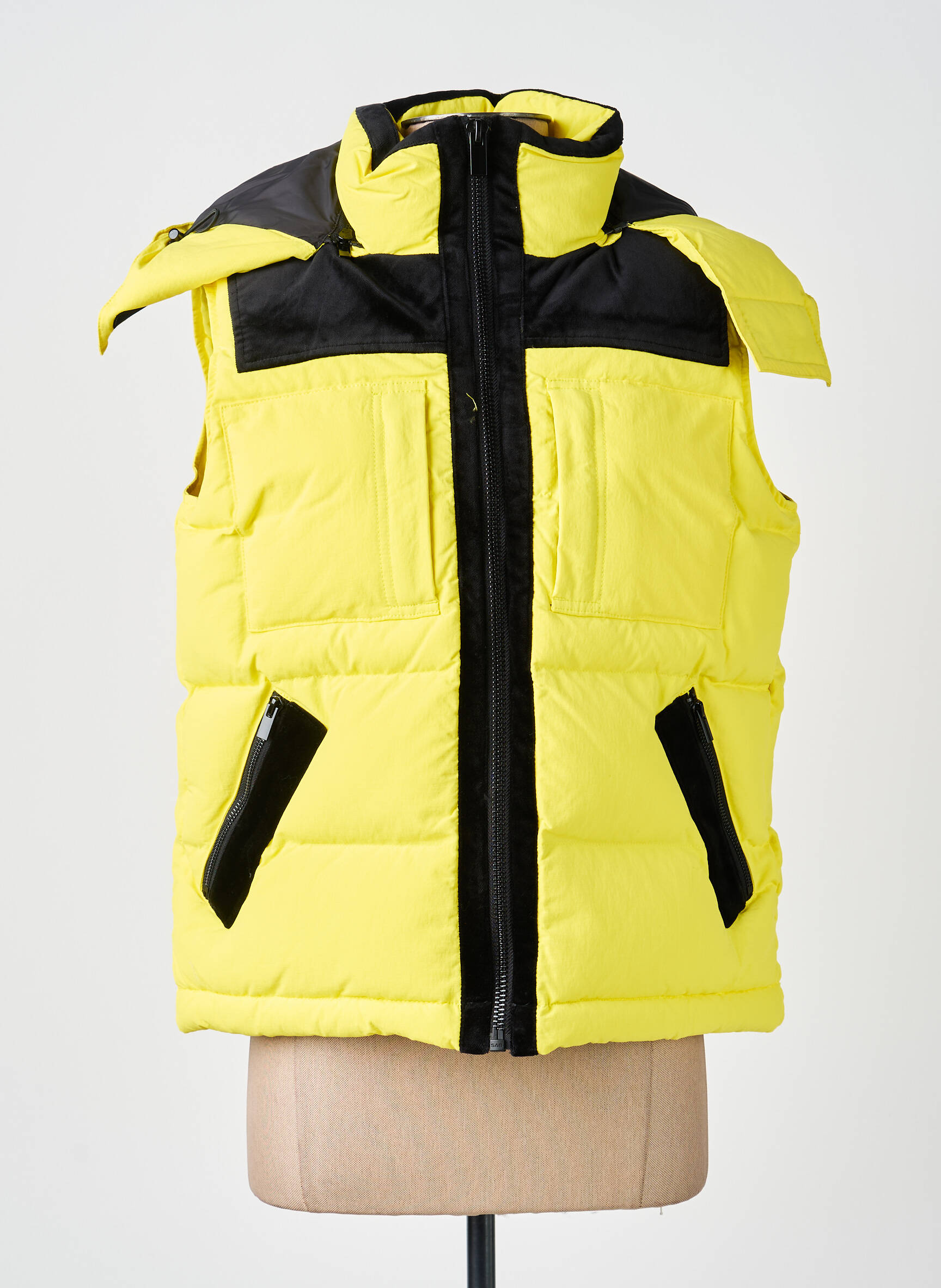 Doudoune poches a capuche jaune THE KOOPLES femme