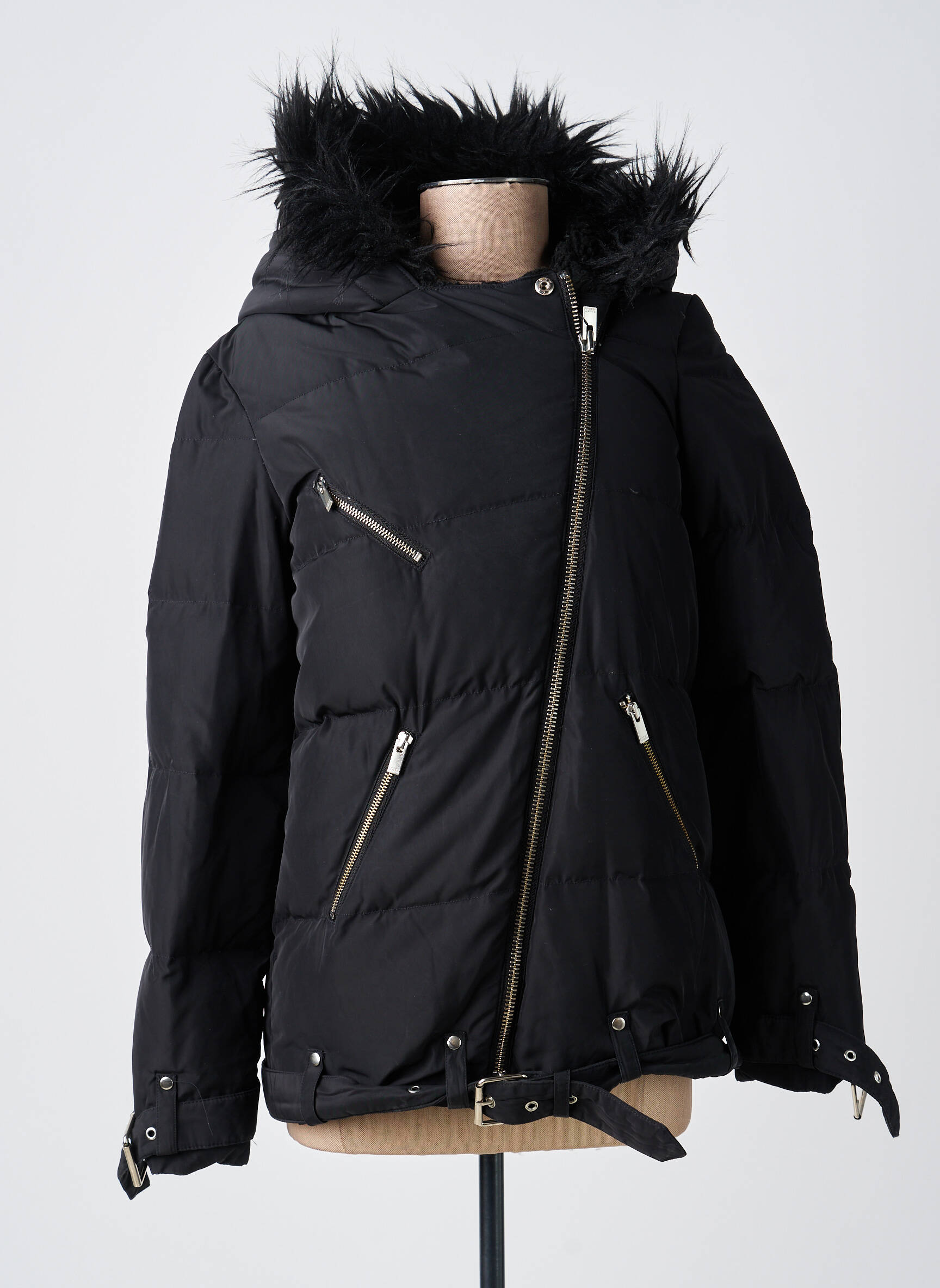 Doudoune manches longues a capuche noir THE KOOPLES (SPORT) femme