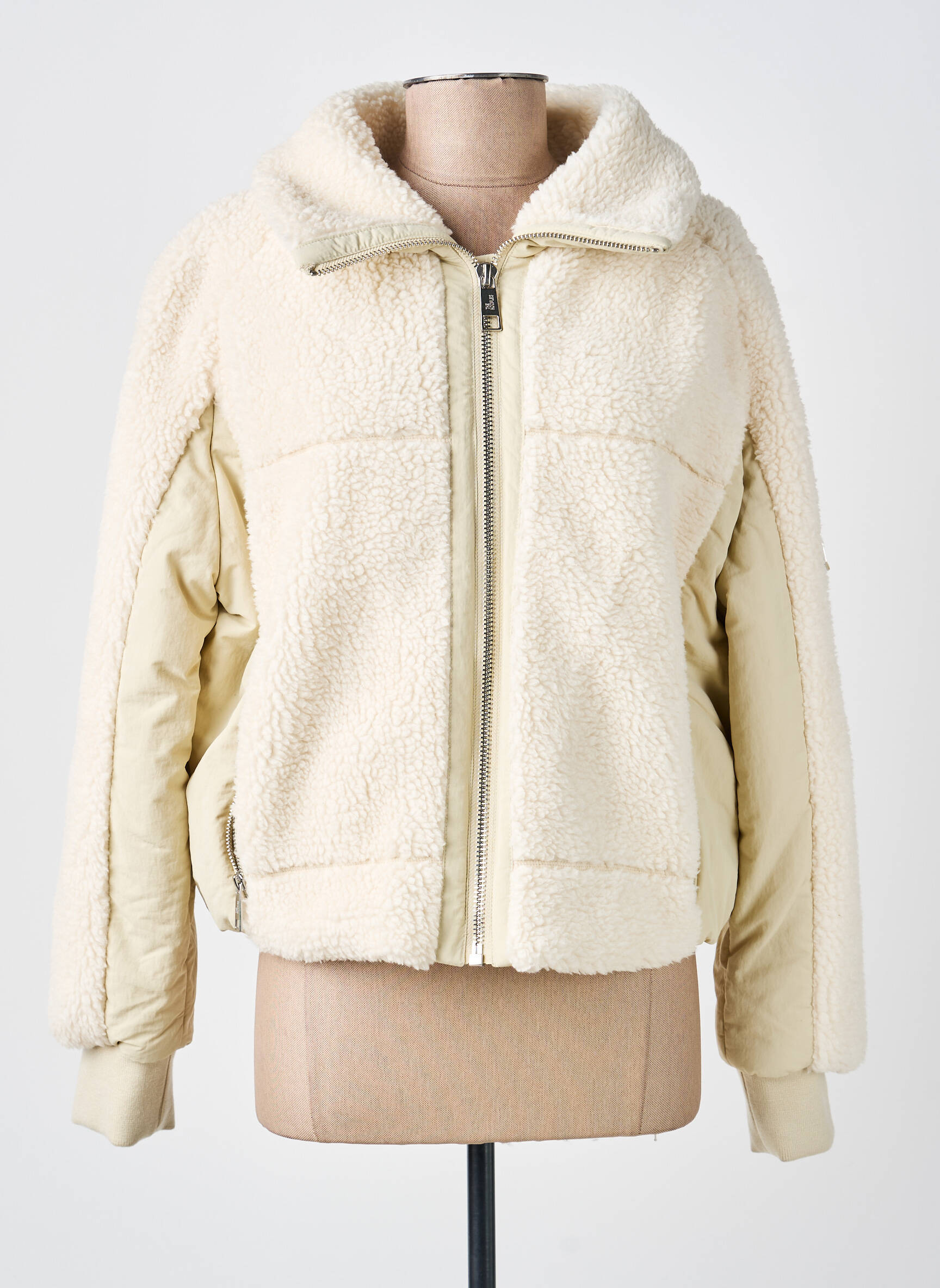 Blouson col col montant beige THE KOOPLES femme