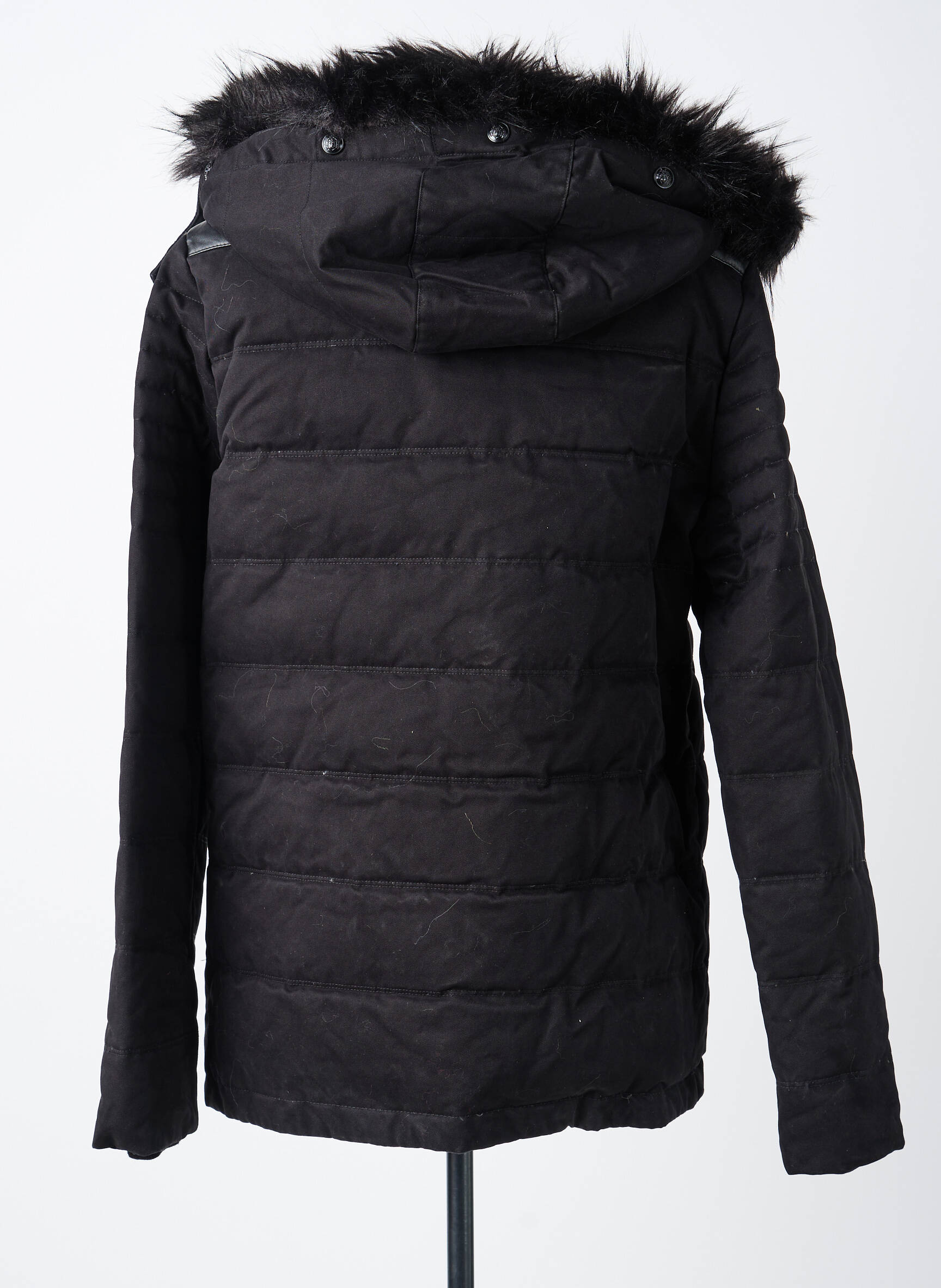 Doudoune manches longues a capuche noir THE KOOPLES femme