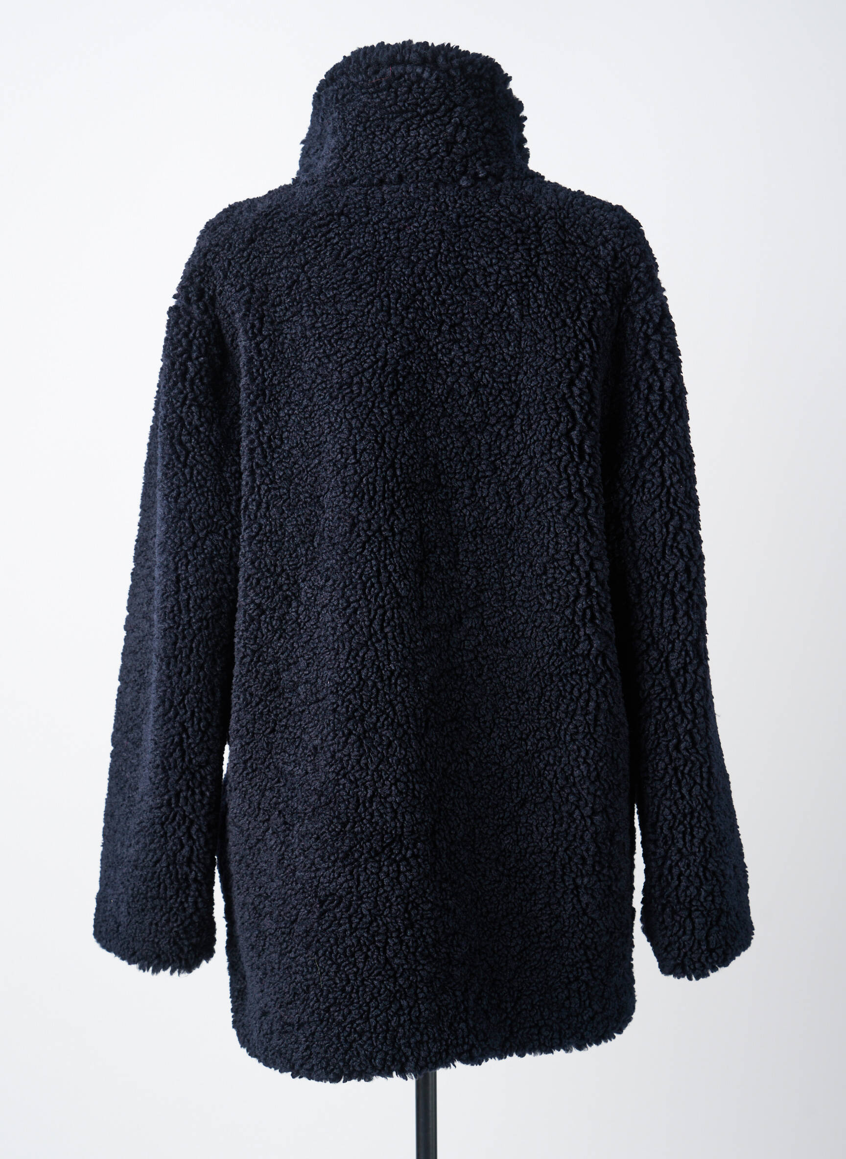 Manteau long coupe droite sans capuche bleu THE KOOPLES femme