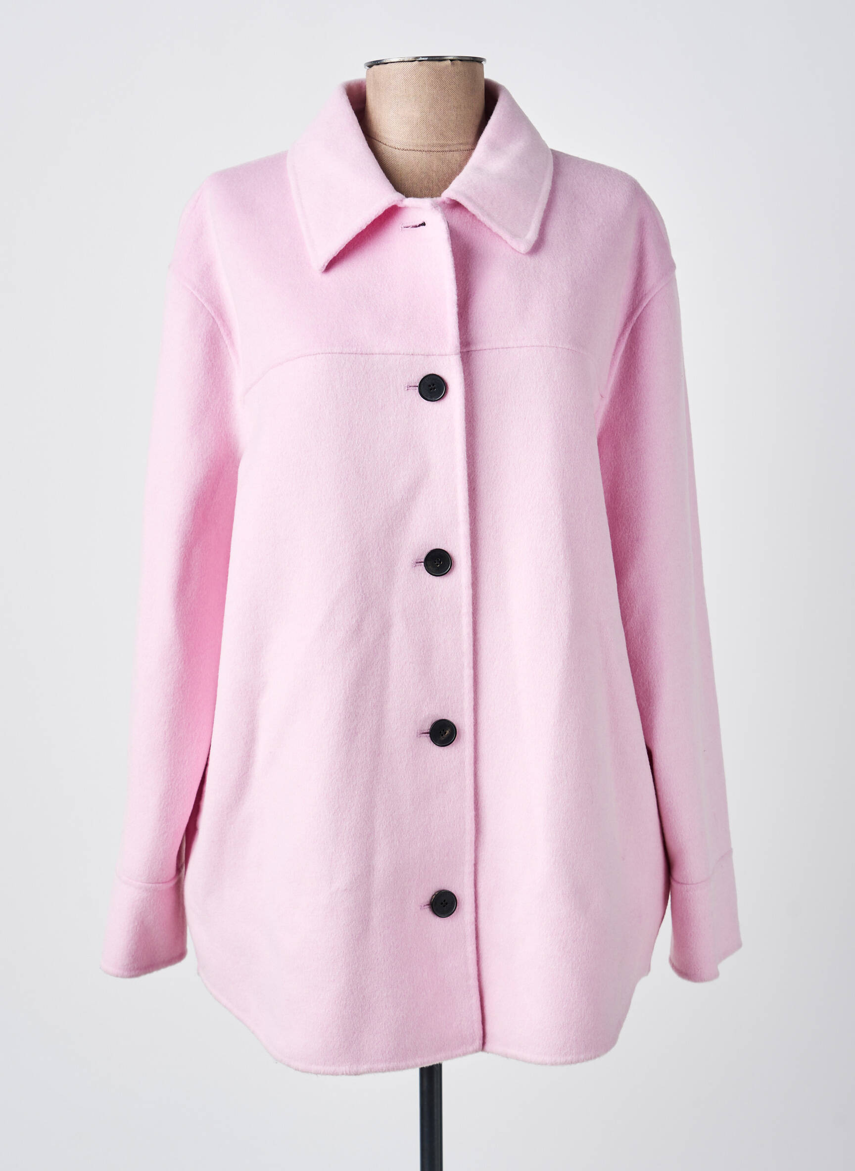 Veste casual poignets boutonnés avec fente rose THE KOOPLES femme