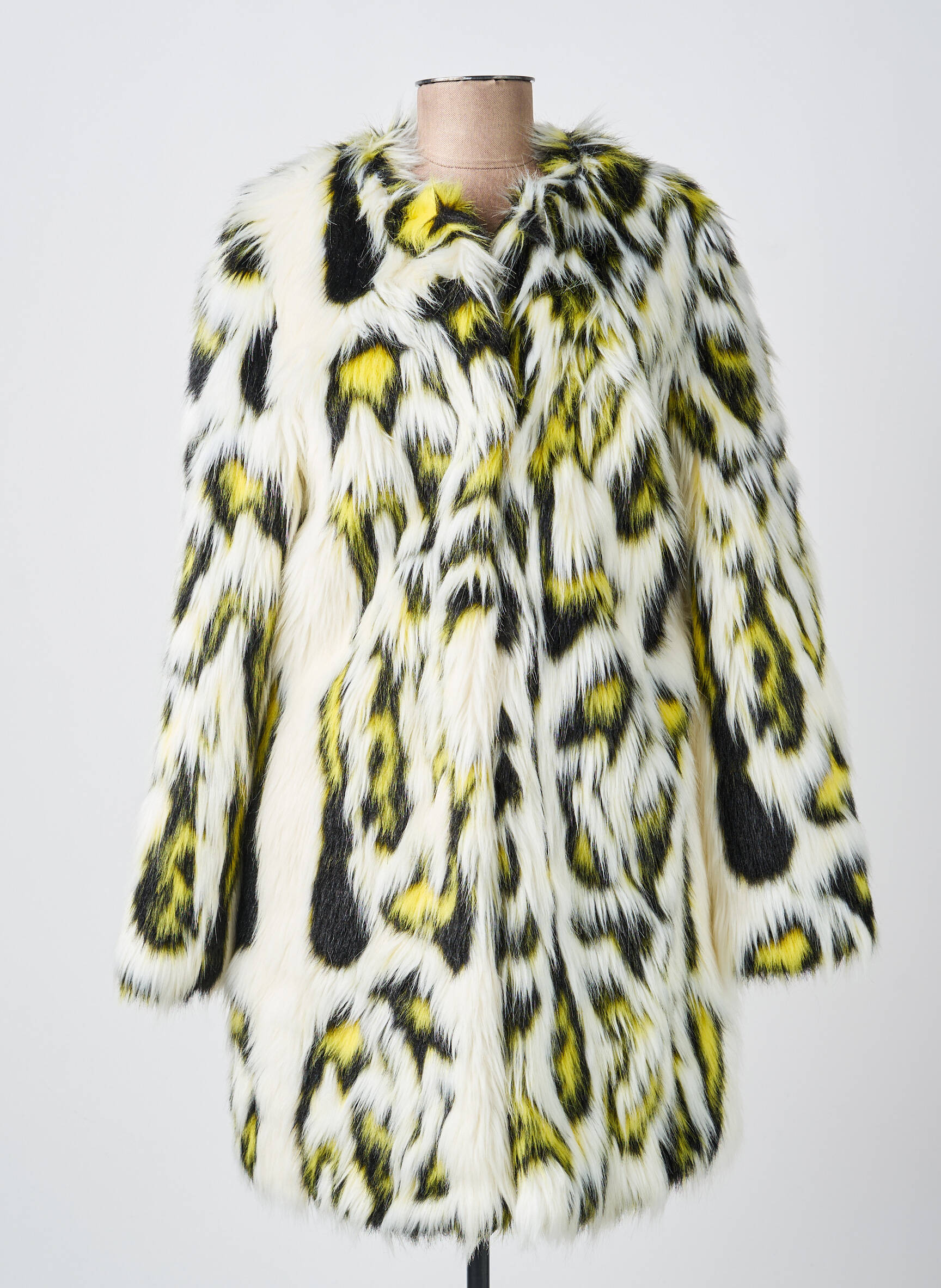 Manteau long coupe droite sans capuche jaune THE KOOPLES femme