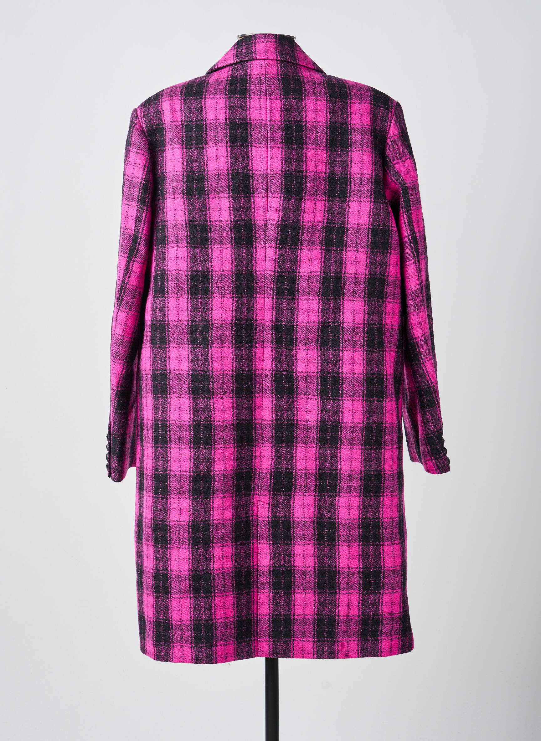 Manteau long coupe droite sans capuche violet THE KOOPLES femme