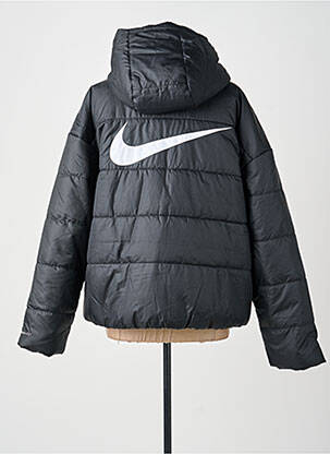 Doudoune manches longues a capuche noir NIKE femme