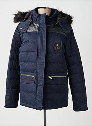 Doudoune manches longues a capuche bleu THE KOOPLES homme