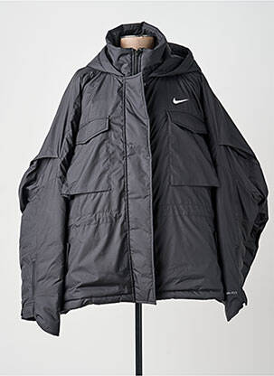 Coupe-vent manches longues a capuche noir NIKE femme