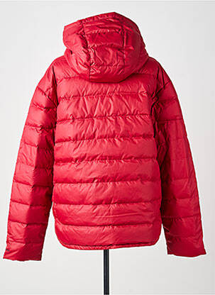 Doudoune manches longues a capuche rouge NIKE femme