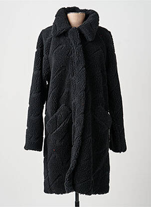 Manteau long coupe droite sans capuche noir NIKE femme