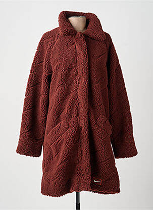 Manteau long coupe droite sans capuche marron NIKE femme