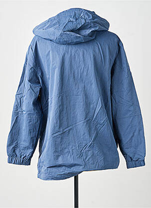 Coupe-vent manches longues a capuche bleu GUESS femme