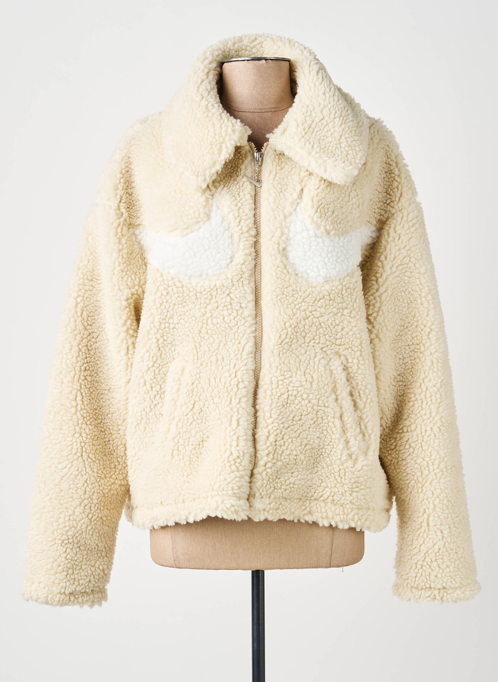 Polaire poches beige NIKE femme