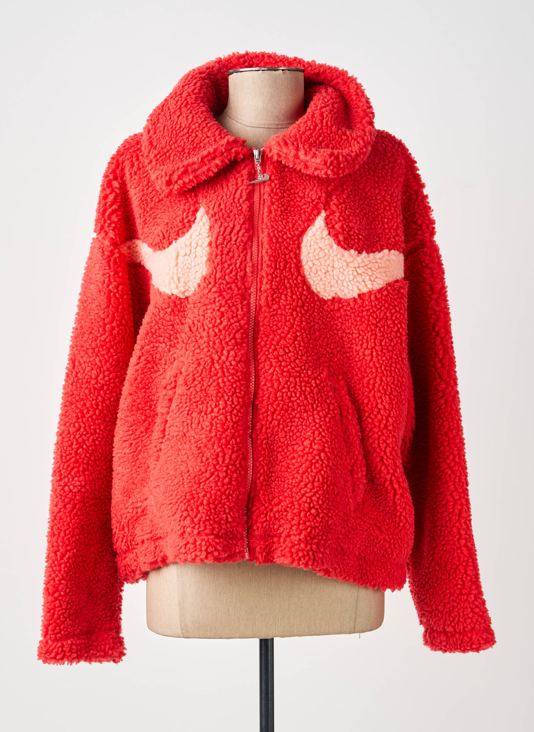 Polaire poches rouge NIKE femme