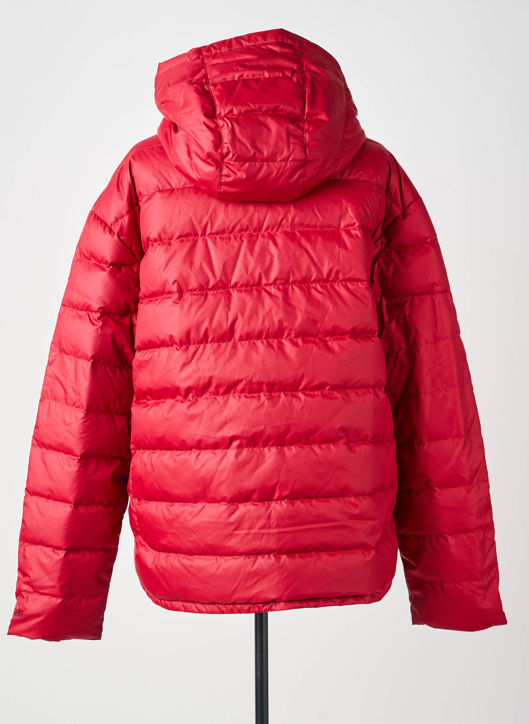 Doudoune manches longues a capuche rouge NIKE femme