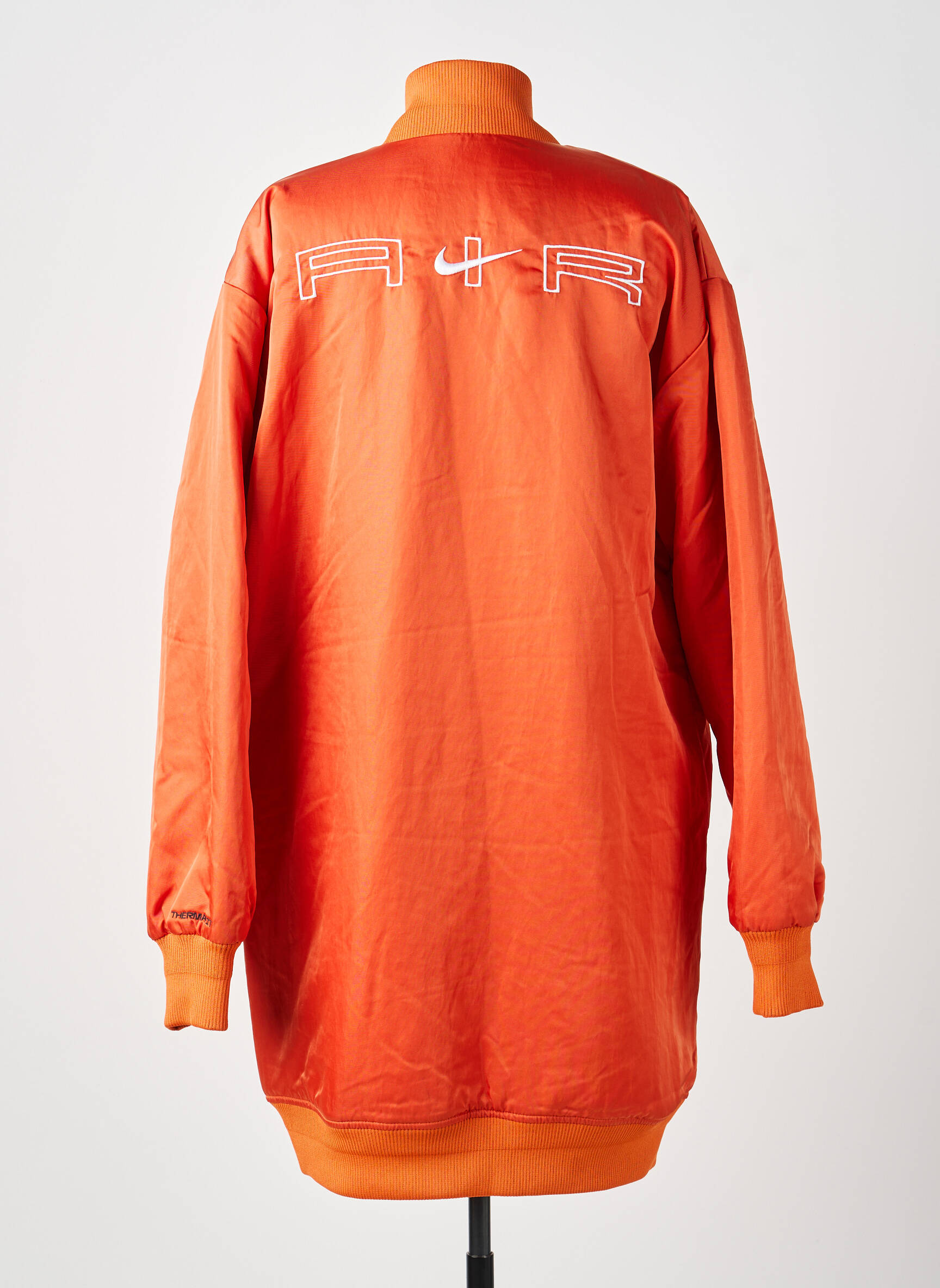 Blouson effet matière satinée orange NIKE femme