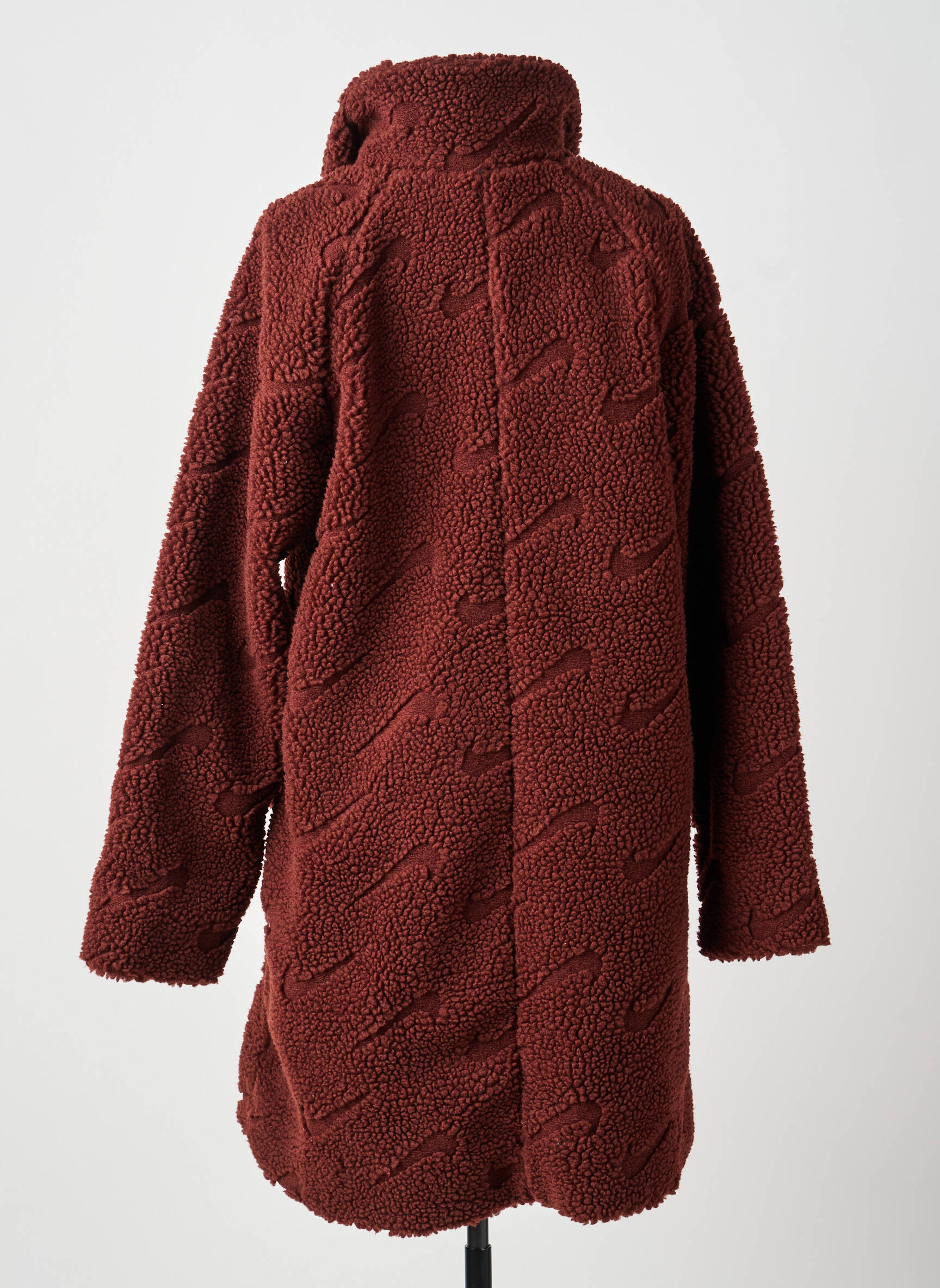 Manteau long coupe droite sans capuche marron NIKE femme