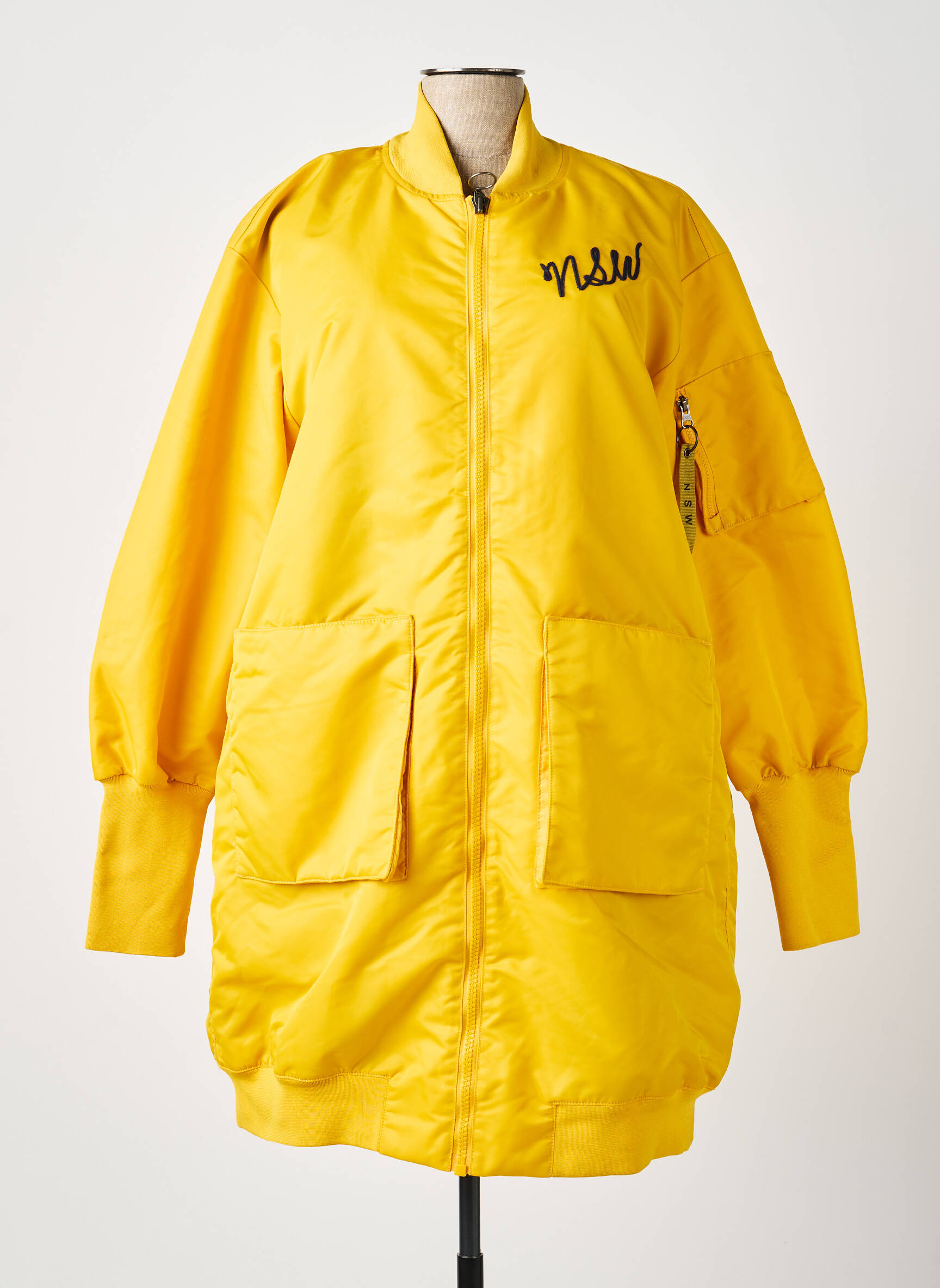 Blouson col col montant jaune NIKE femme
