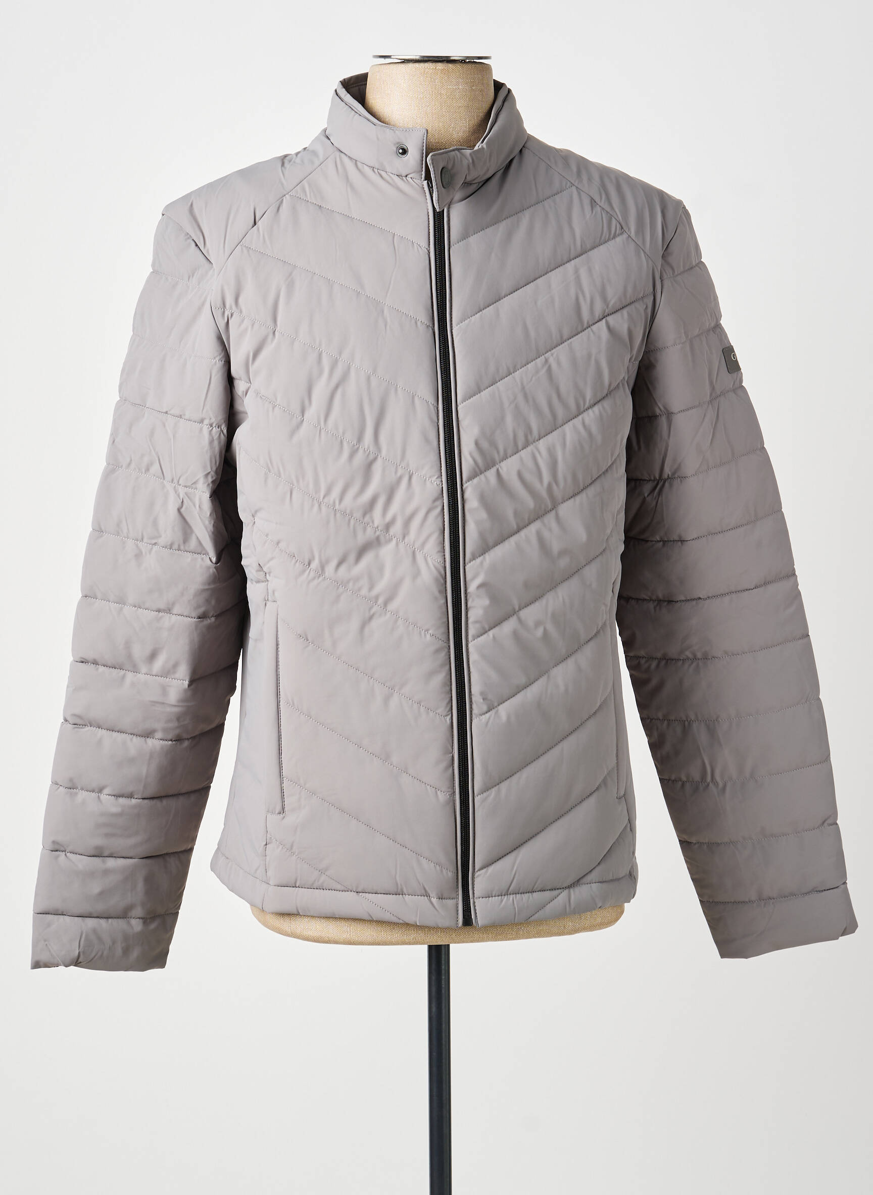 Doudoune manches longues sans capuche gris GUESS femme
