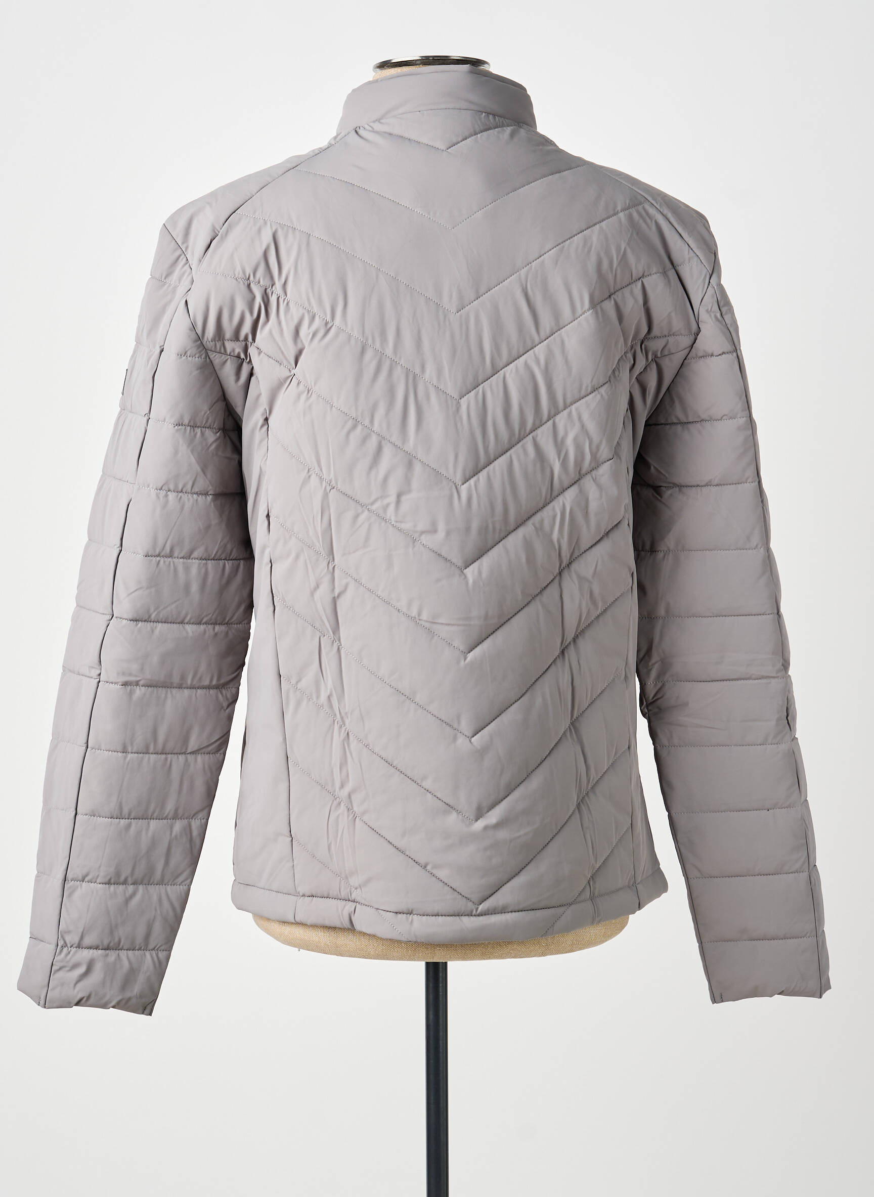 Doudoune manches longues sans capuche gris GUESS femme