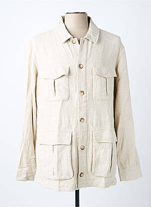 Veste casual fermeture boutonnée sur le devant beige MARCIANO homme