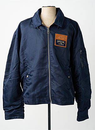 Blouson poches bleu GUESS homme