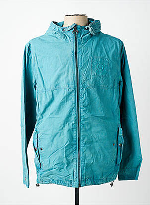 Veste casual coupe droite bleu GUESS homme