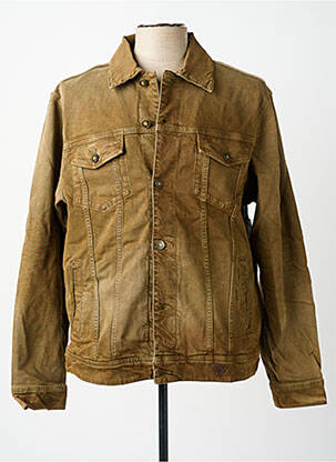Veste casual fermeture boutonnée sur le devant marron GUESS homme