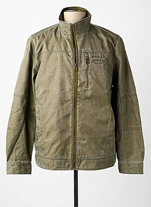 Blouson poches vert GUESS homme