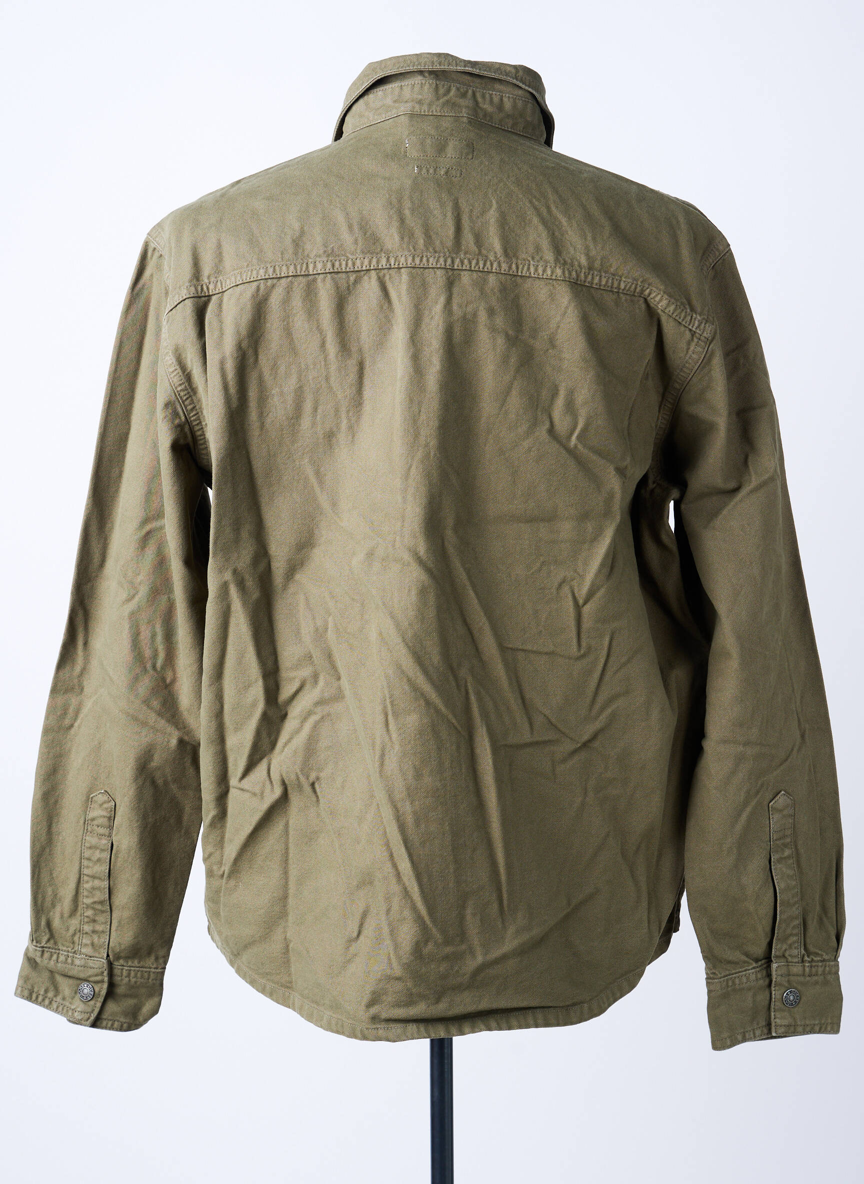 Veste casual fermeture boutonnée sur le devant vert GUESS homme