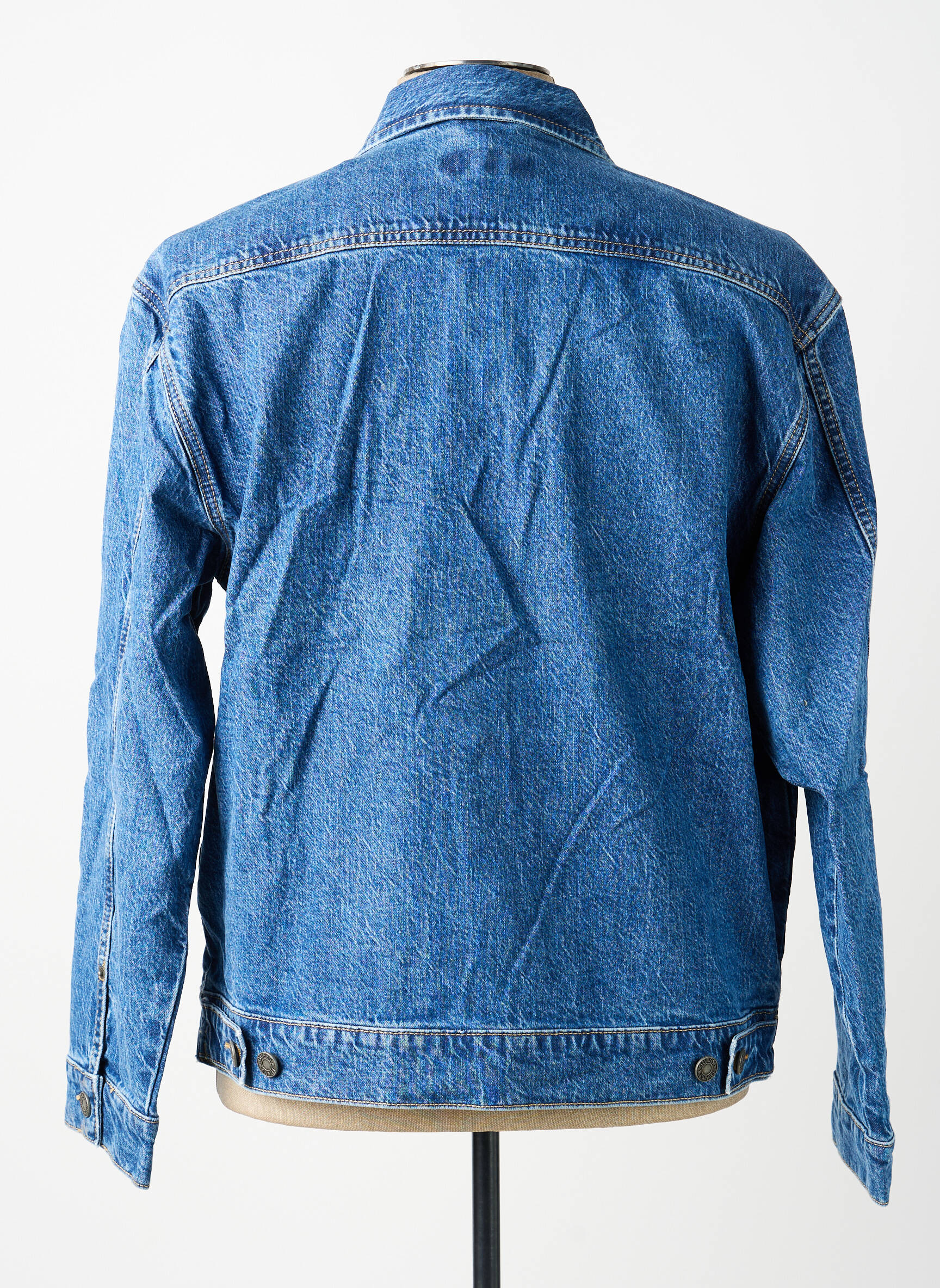 Veste casual fermeture boutonnée sur le devant bleu GUESS homme