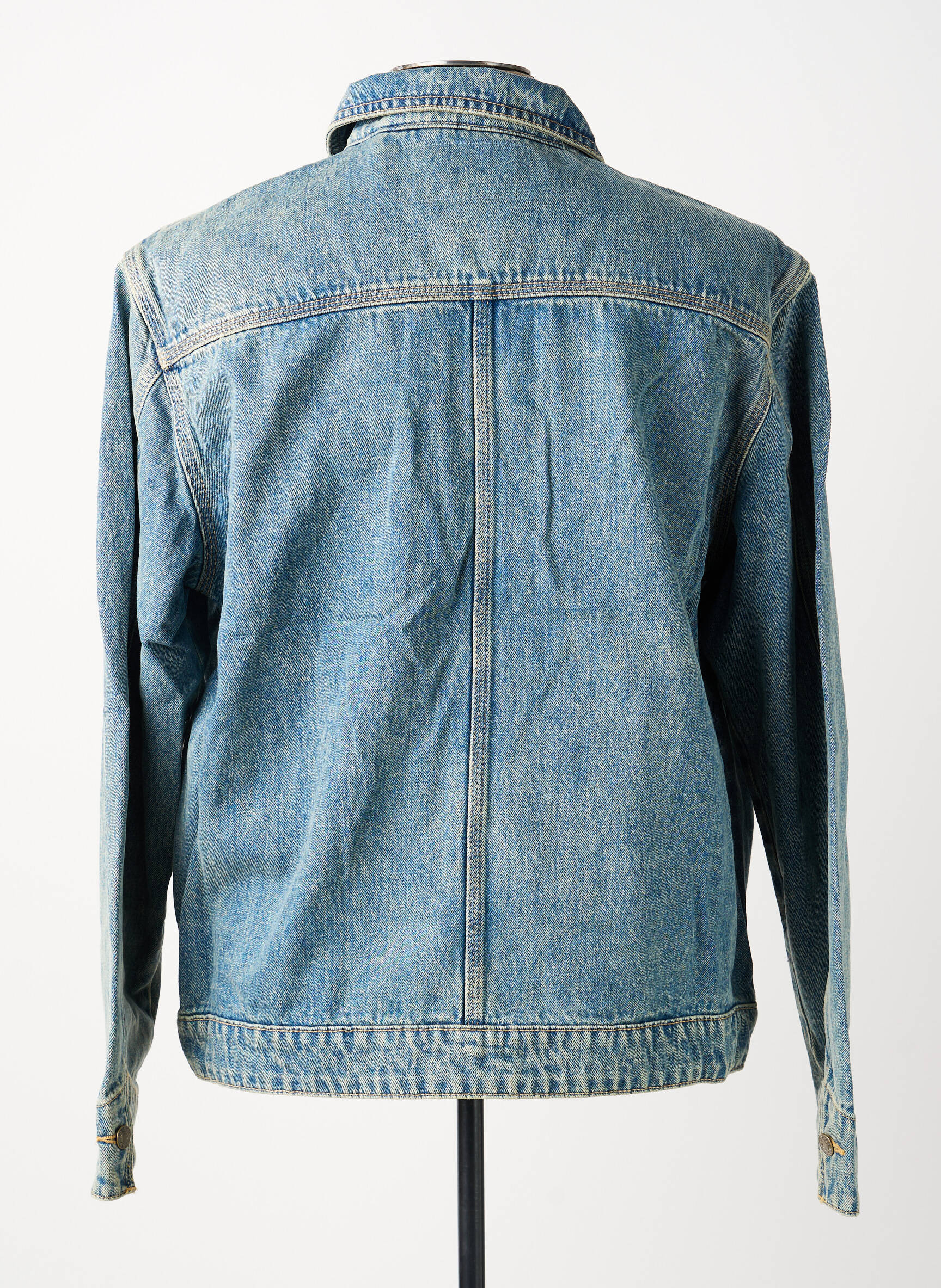 Veste casual coupe droite bleu GUESS homme