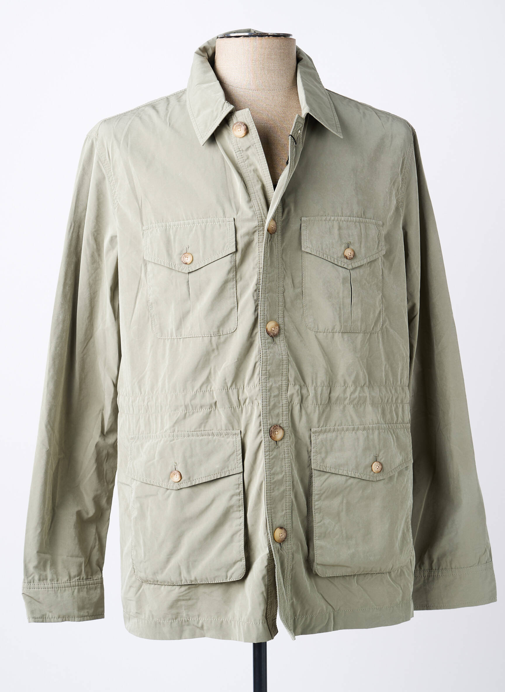 Parka manches longues sans capuche vert GUESS homme