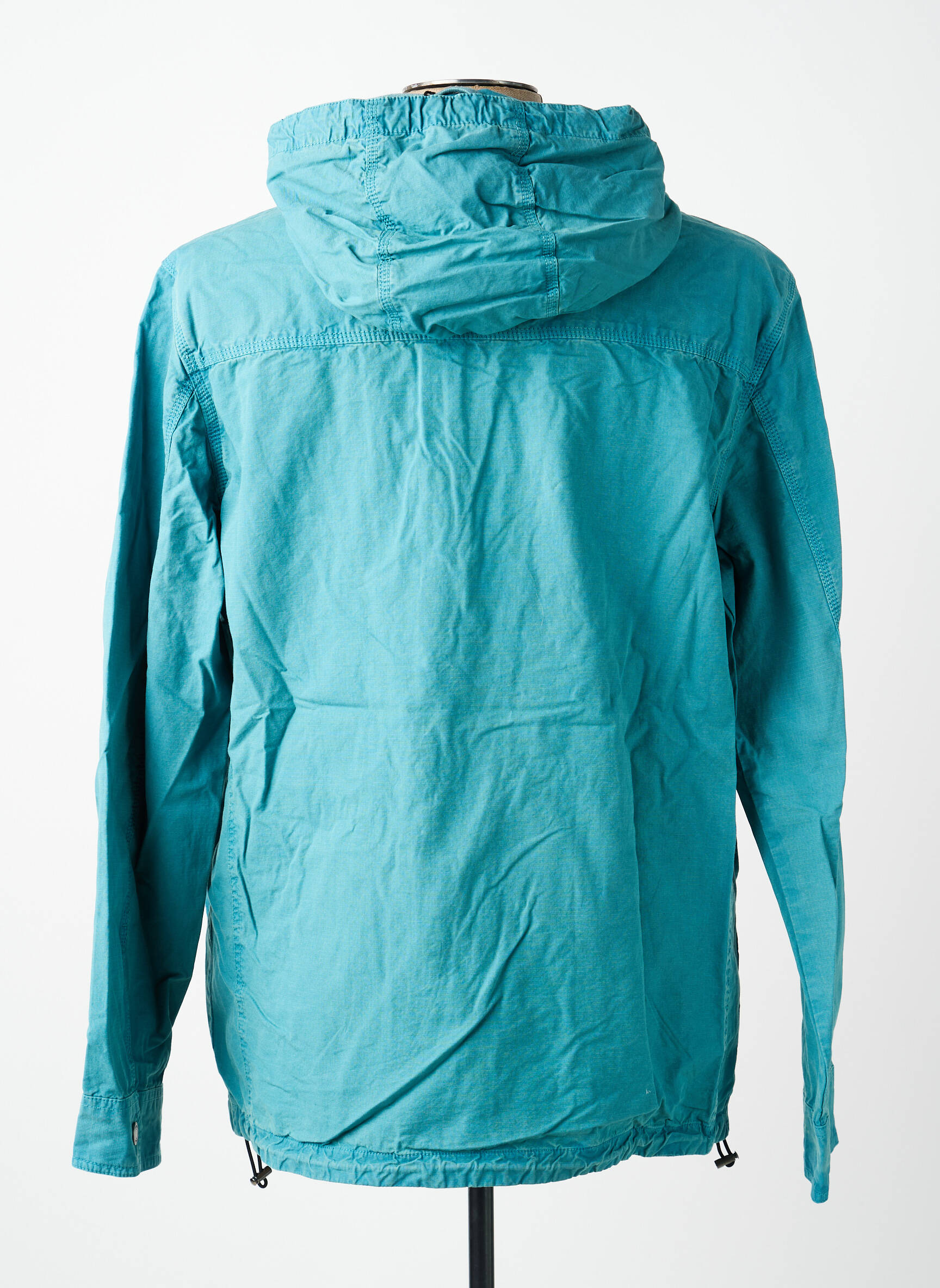 Veste casual coupe droite bleu GUESS homme