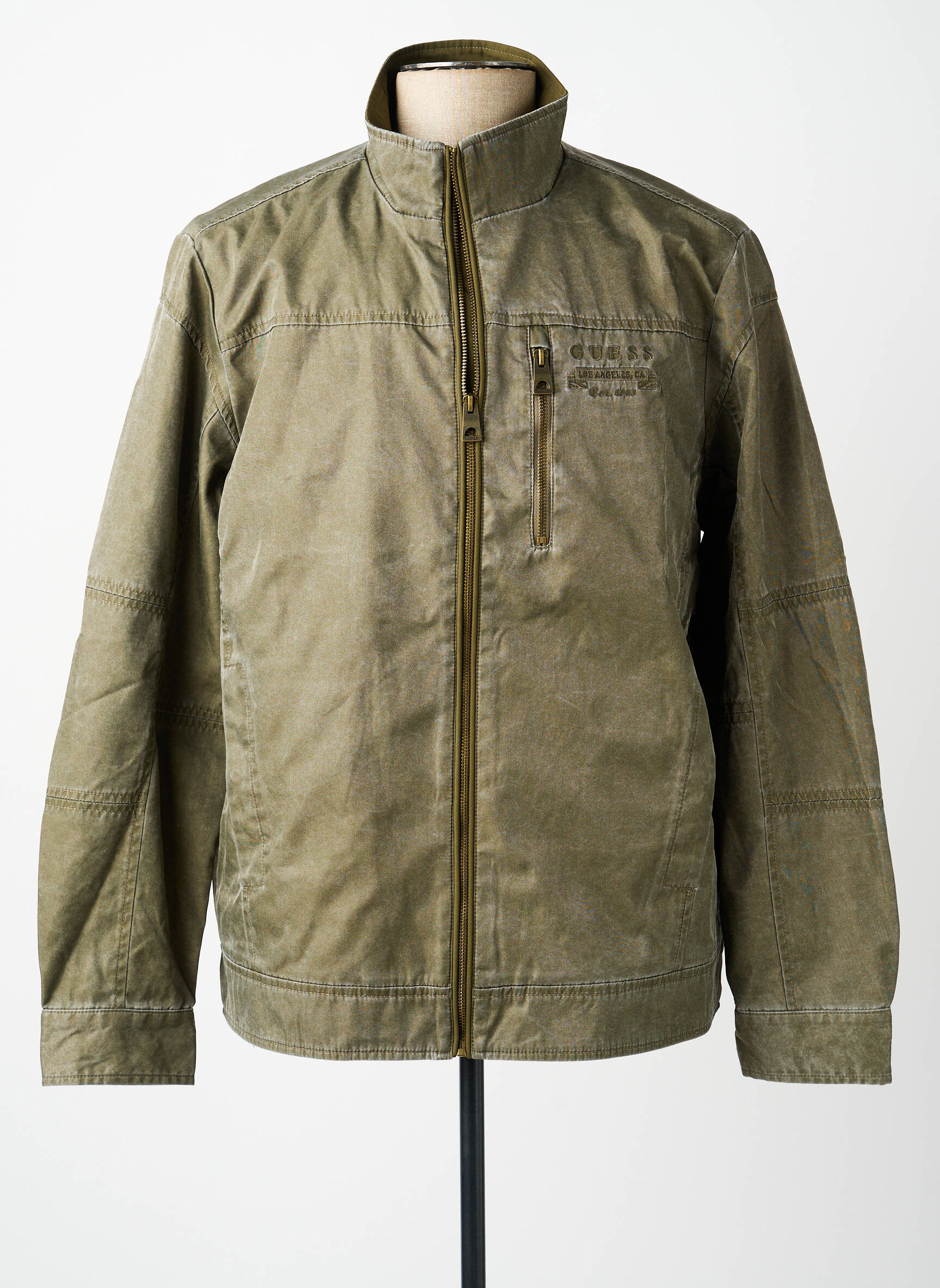 Blouson poches vert GUESS homme