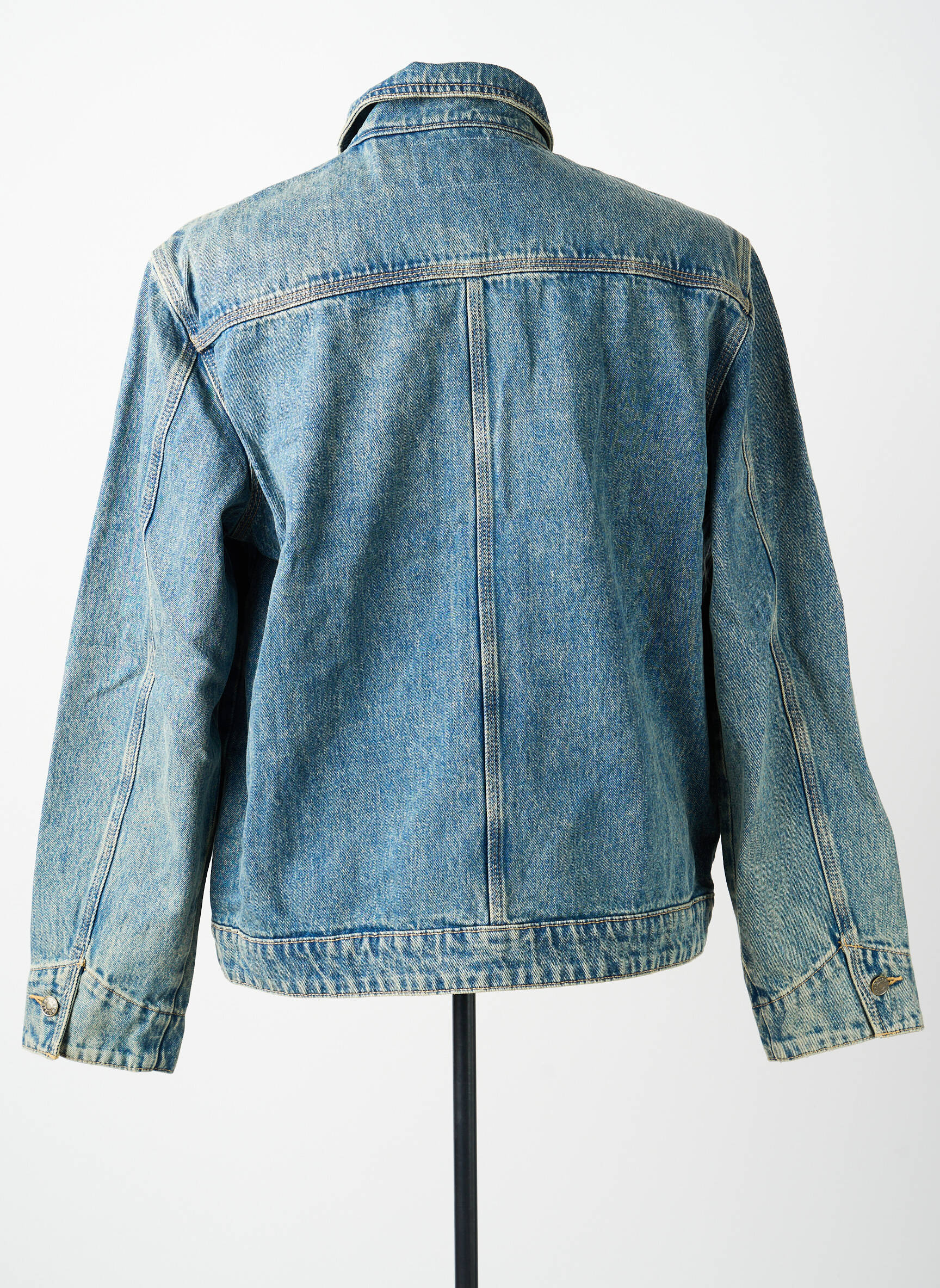Veste casual coupe droite bleu GUESS homme