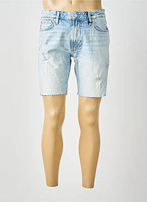 Bermuda tissage denim taille normale bleu GUESS homme