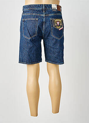 Bermuda tissage denim taille normale bleu GUESS homme