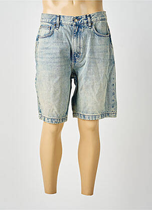 Bermuda tissage denim taille normale bleu GUESS homme