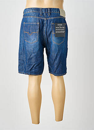 Bermuda tissage denim taille normale bleu GUESS homme