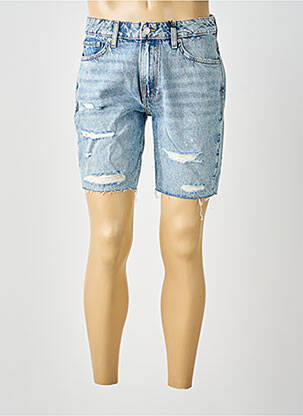 Bermuda tissage denim taille normale bleu GUESS homme
