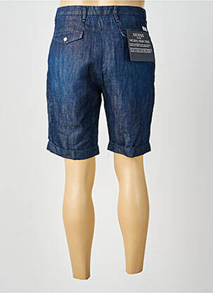 Bermuda tissage denim taille normale bleu GUESS homme