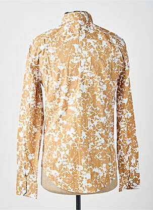 Chemise manches longues tissage popeline beige GUESS homme