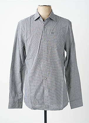 Chemise manches longues poches noir GUESS homme
