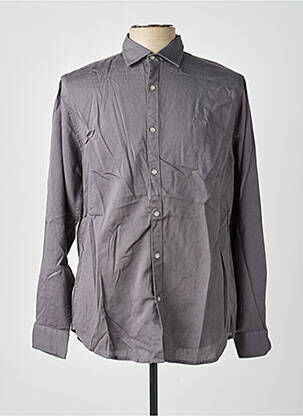 Chemise manches longues coupe cintrée gris GUESS homme