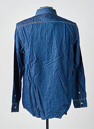 Chemise manches longues poches bleu GUESS homme