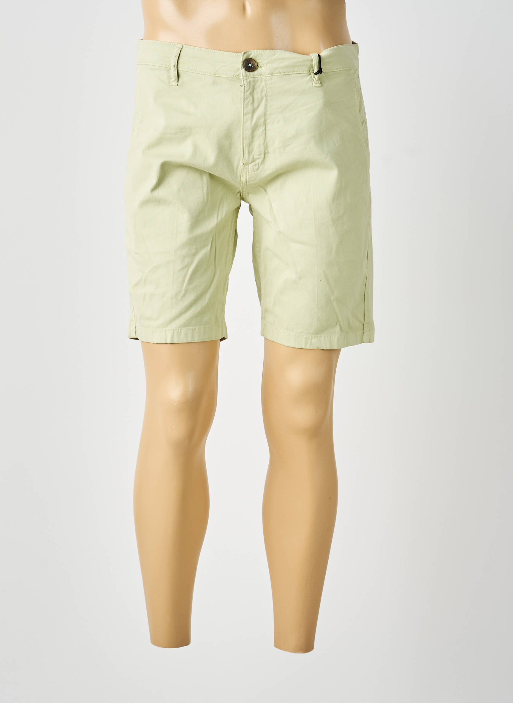 Bermuda taille à pinces taille normale vert GUESS homme